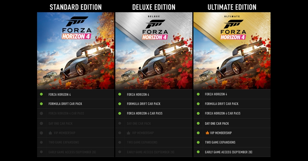 Forza Horizon 4: Toutes les Éditions en Promo