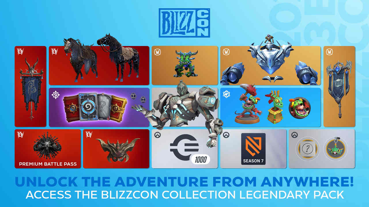 Contenu du Pack Légendaire de BlizzCon pour les titres populaires de Blizzard