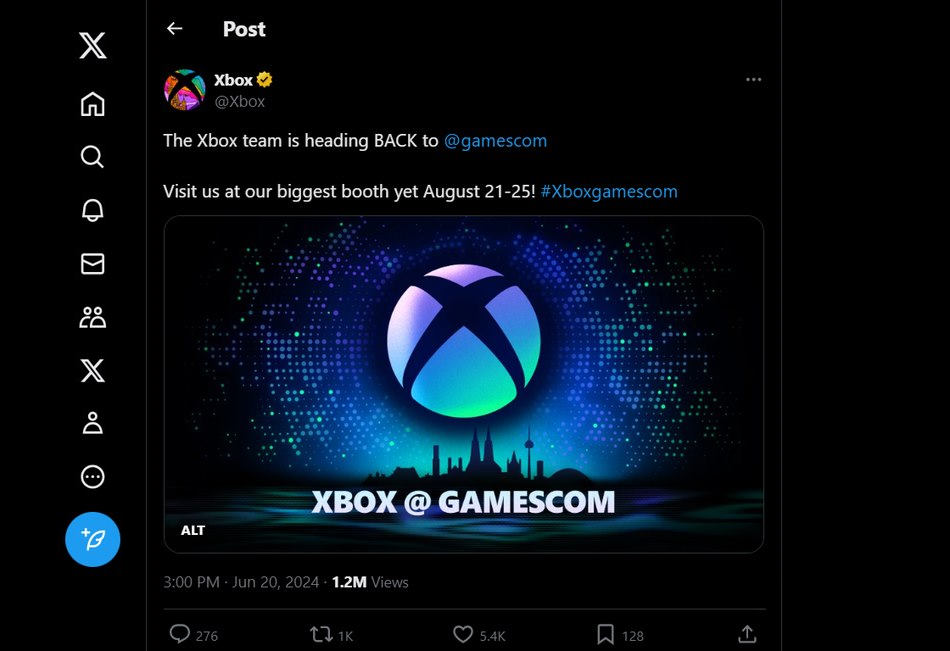 Xbox confirme son grand retour à la Gamescom 2024