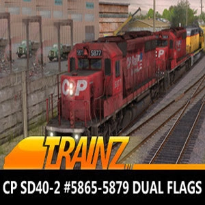 Trainz 2019 DLC CP SD40-2 #5865-5879 Dual Flags