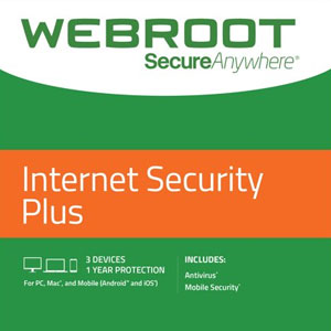 Acheter Webroot SecureAnywhere Internet Security Plus 2021 Clé CD au meilleur prix