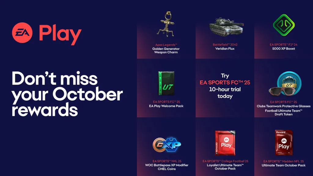 Récompenses EA Play Octobre