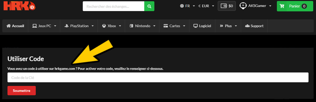 Comment utiliser mon code de réduction HRK ?