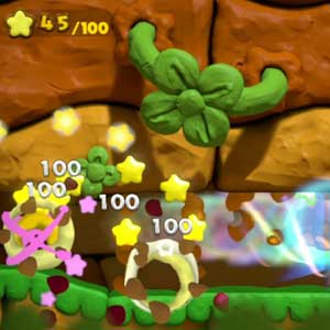 Kirby and the Rainbow Paintbrush Nintendo Wii U collecte étoiles