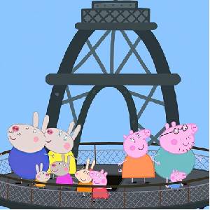 Peppa Pig World Adventures Tour Eiffel