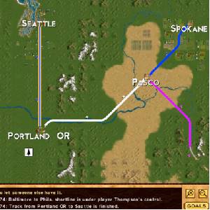Rails Across America - Carte